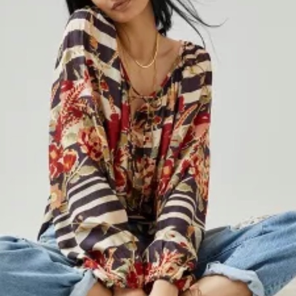 NWT Anthropologie silk blouse Sz s - Picture 1 of 9